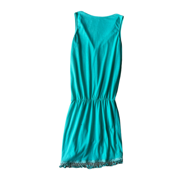 Turquoise Dress with Fringe, Size S - Picture 4 of 5